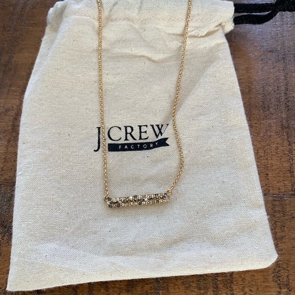 J. Crew Jewelry - J. Crew Glittering Bar Layering Necklace.